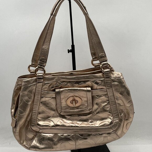 Coach Metallic Rose Gold Soho Satchel